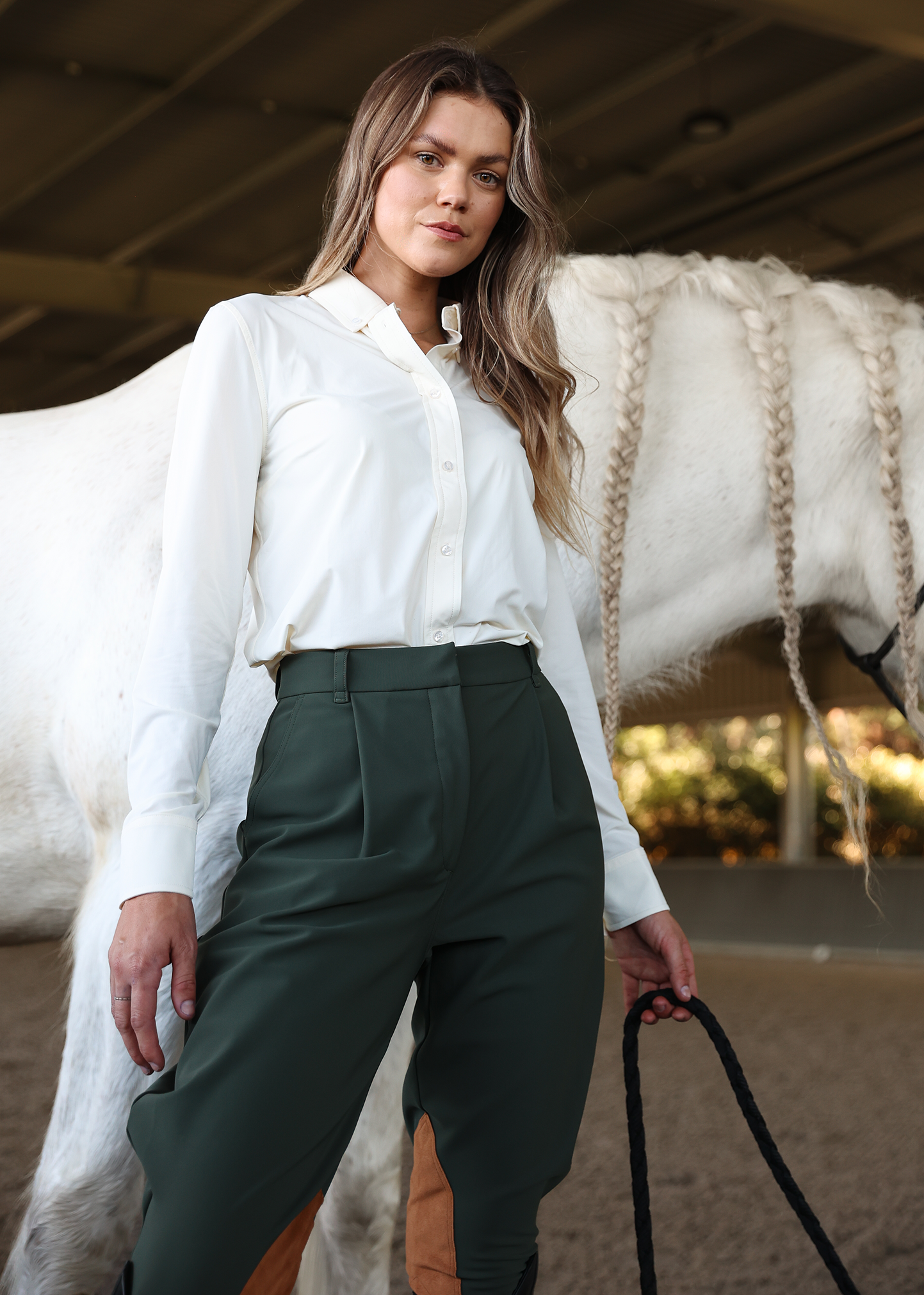 Olivia-Reithose mit Kniebesatz